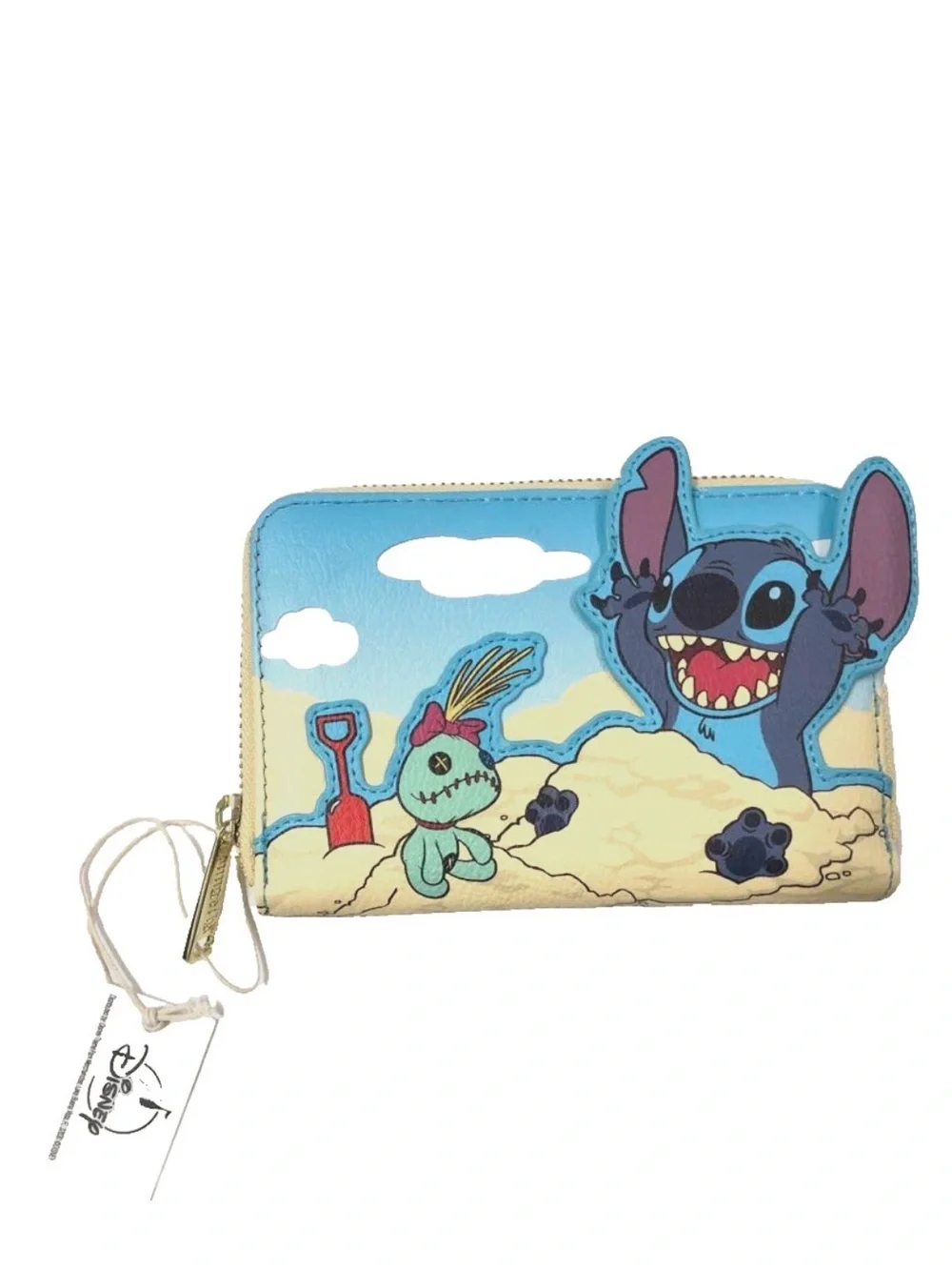 Disney Parks x Loungefly Stitch Sandcastle Mini Backpack & Wallet Set
